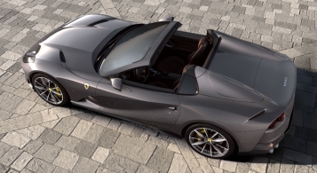 Ferrari 812 GTS 2019 arrière décapotable toit